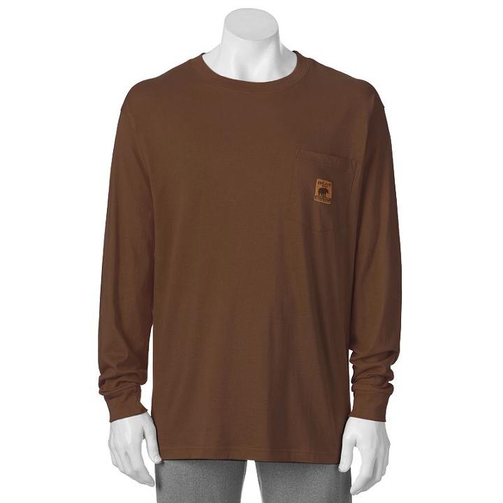 Men's Bear River Workwear Tee, Size: Xl, Dark Brown