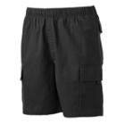 Big & Tall Croft & Barrow&reg; Classic-fit Canvas Twill Elastic Cargo Shorts, Men's, Size: 54, Black