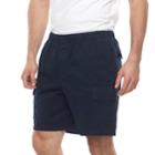 Big & Tall Croft & Barrow&reg; Regular-fit Twill Elastic Cargo Shorts, Men's, Size: 48, Blue