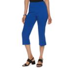 Women's Dana Buchman Millennium 21-in. Pull-on Capris, Size: Medium, Med Blue