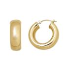 Everlasting Gold 14k Gold Tube Hoop Earrings, Women's