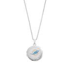 Miami Dolphins Sterling Silver Locket, Women's, Size: 18, Grey