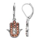 Simply Vera Vera Wang Simulated Crystal Hamsa Drop Earrings, Women's, Multicolor