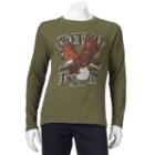 Men's Thermal Outdoor Crewneck Sweatshirt, Size: Large, Dark Green