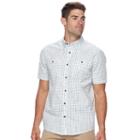 Men's Coleman Regular-fit Plaid Button-down Performance Guide Shirt, Size: Large, Blue