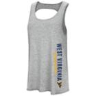 Women's Colosseum West Virginia Mountaineers Twisted Back Tank Top, Size: Small, Grey (charcoal)
