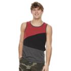 Men's Urban Pipeline&reg; Colorblock Tank, Size: Medium, Red