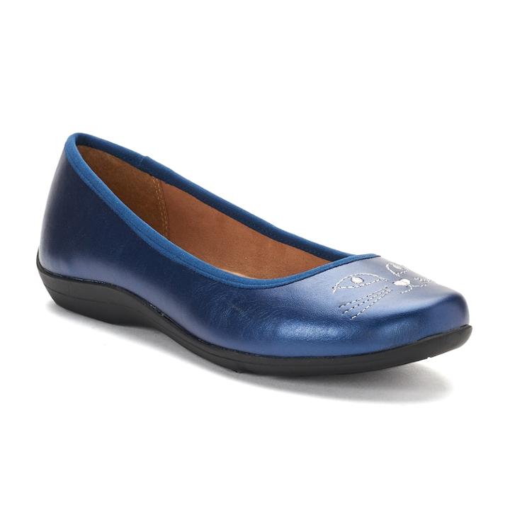 Soft Style By Hush Puppies Kitty Cat Women's Flats, Size: Medium (11), Blue (navy)