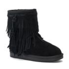 Koolaburra By Ugg Cable Girls' Short Winter Boots, Size: 1, Black