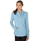 Women's Rbx Cowlneck Brushed Back Slubbed Sweater, Size: Xl, Blue