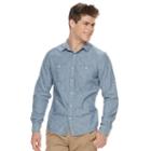 Men's Urban Pipeline&reg; Workwear Button-down Shirt, Size: Large, Blue (navy)