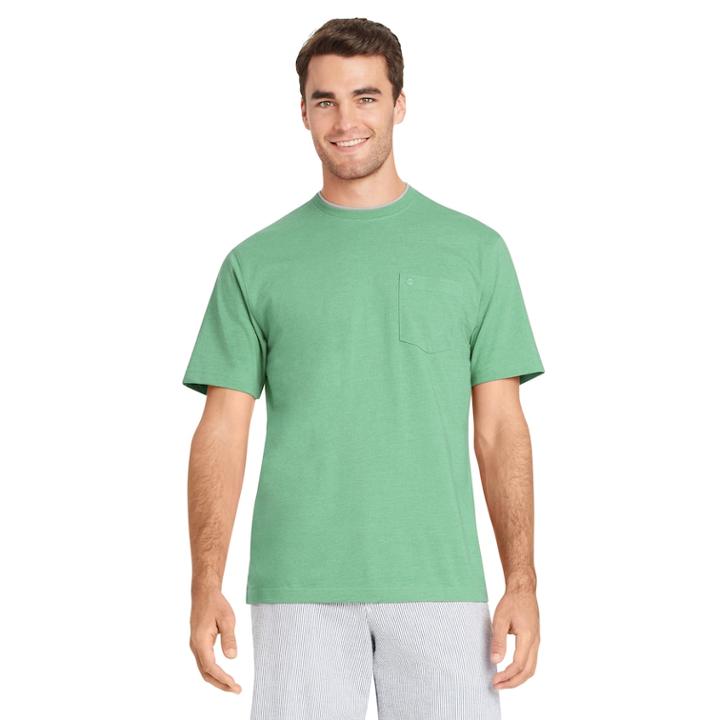 Men's Izod Soft Touch Classic-fit Crewneck Tee, Size: Xxl, Green