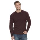 Big & Tall Croft & Barrow&reg; True Comfort Stretch Crewneck Sweater, Men's, Size: 3xb, Dark Red