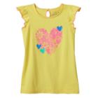Girls 4-7 Jumping Beans&reg; Bow-back Glitter Tee, Girl's, Size: 4, Gold