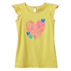 Girls 4-7 Jumping Beans&reg; Bow-back Glitter Tee, Girl's, Size: 4, Gold