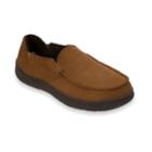 Men's Dearfoams Perforated Microfiber Closed Back Slippers, Size: Xl, Brown