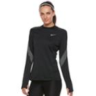 Women's Nike Dry Flash Miler Running Top, Size: Large, Grey (charcoal)