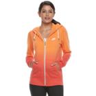 Women's Nike Sportswear Vintage Ombre Zip Up Hoodie, Size: Xs, Orange Oth