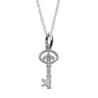 Logoart Sterling Silver Kappa Kappa Gamma Sorority Key Pendant Necklace, Women's, Size: 18, Grey