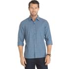 Men's Van Heusen Untucked Slim-fit Button-down Shirt, Size: Xxl, Turquoise/blue (turq/aqua)