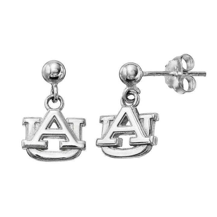 Dayna U Auburn Tigers Sterling Silver Drop Earrings, Women's, Grey