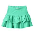 Girls 4-10 Jumping Beans&reg; Tiered Ruffled Skort, Girl's, Size: 7, Brt Green