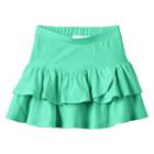 Girls 4-10 Jumping Beans&reg; Tiered Ruffled Skort, Girl's, Size: 7, Brt Green