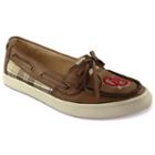 Women's Campus Cruzerz Westwind Oklahoma Sooners Boat Shoes, Size: 6, Brown