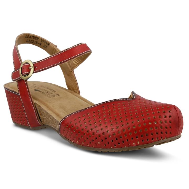 L'artiste By Spring Step Lizzie Women's Sandals, Size: 40, Red