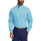 Men's Chaps Classic-fit Stretch Poplin Button-down Shirt, Size: Small, Blue