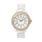 Journee Collection Women's Stainless Steel Watch, White
