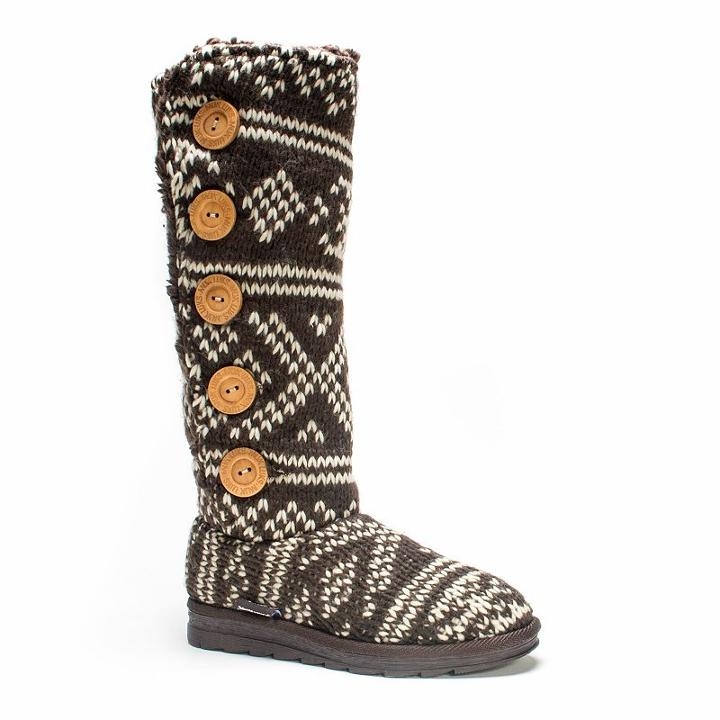 Muk Luks Malena Women's Tall Boots, Girl's, Size: 10, Brown