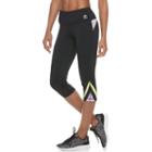 Women's Fila Sport&reg; Contrast Inset Capri Leggings, Size: Medium, Oxford