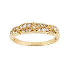 Cubic Zirconia Wedding Ring In 10k Gold, Women's, Size: 5, White