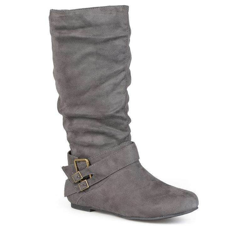 Journee Collection Shelley Women's Midcalf Boots, Girl's, Size: Medium (8.5), Grey