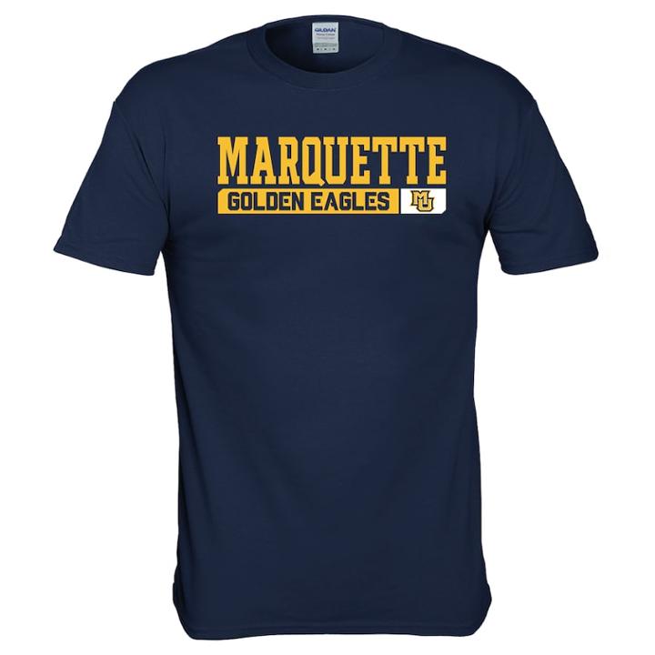 Men's Marquette Golden Eagles Complex Tee, Size: Small, Blue (navy)