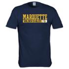 Men's Marquette Golden Eagles Complex Tee, Size: Small, Blue (navy)