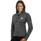 Women's Antigua Oakland Athletics Fortune Midweight Pullover Sweater, Size: Large, Dark Grey