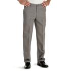 Men's Lee Total Freedom Relaxed-fit Stain Resist Flat-front Pants, Size: 36x32, Grey