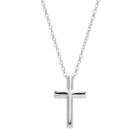 Primrose Sterling Silver Cross Pendant Necklace, Women's, Grey
