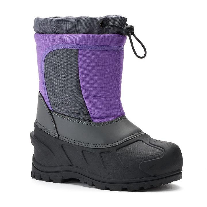 Itasca Cerebus Toddler Girls' Winter Boots, Size: 7 T, Purple