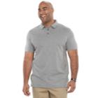 Big & Tall Apt. 9&reg; Core Interlock Heather Polo Shirt, Men's, Size: 3xb, Med Grey