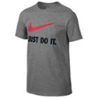 Boys 8-20 Nike Just Do It Swoosh Graphic Tee, Boy's, Size: Small, Grey Other