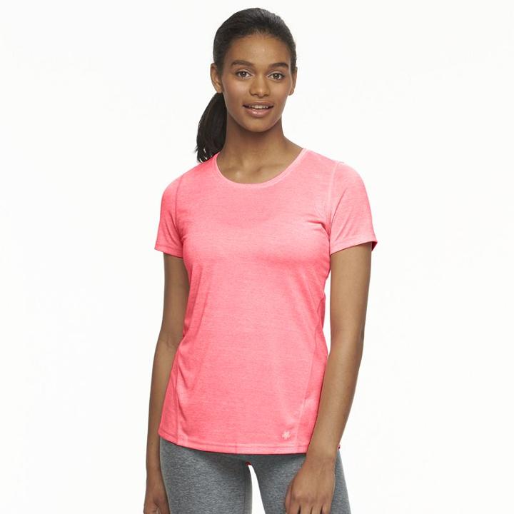 Women's Tek Gear&reg; Performance Base Layer Tee, Size: Xl, Brt Pink