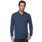 Men's Haggar Regular-fit Marled Easy-care Polo, Size: Large, Purple Oth