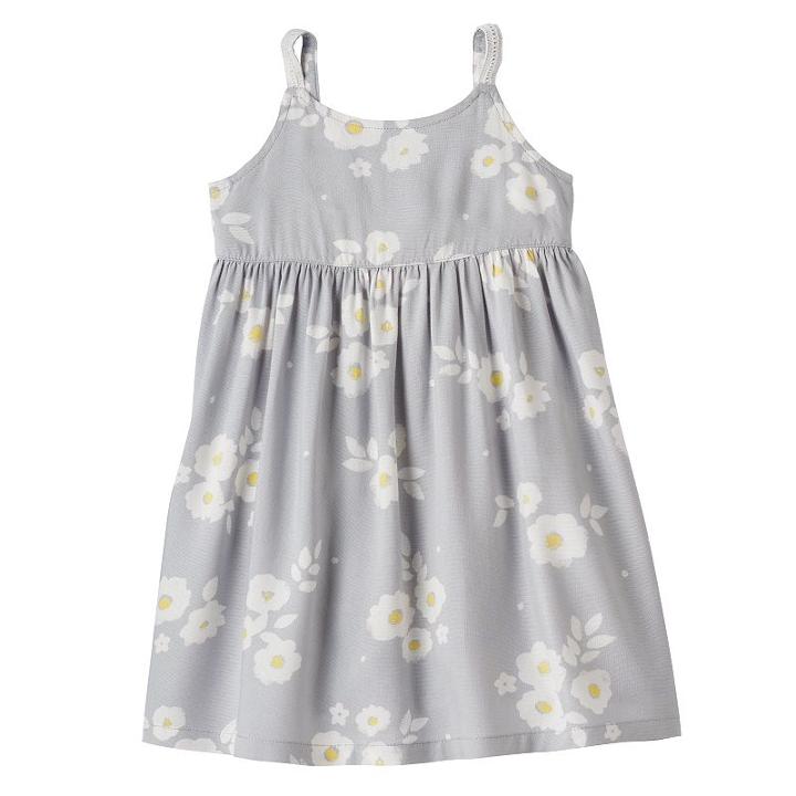 Girls 4-10 Jumping Beans&reg; Tiered Floral Chambray Dress, Girl's, Size: 6x, Light Grey