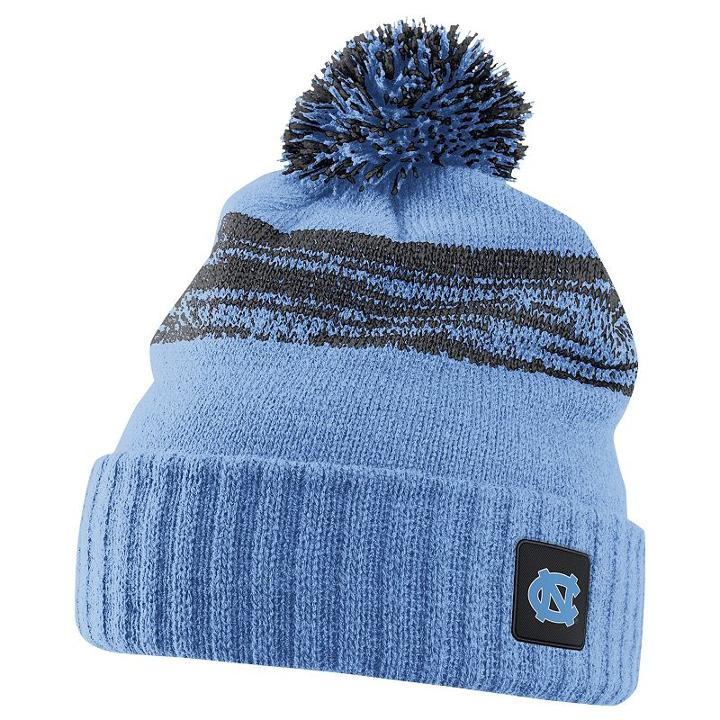 Nike North Carolina Tar Heels Striped Knit Beanie - Adult, Light Blue