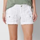 Women's Sonoma Goods For Life&trade; Comfort Waist Linen-blend Shorts, Size: 14, White