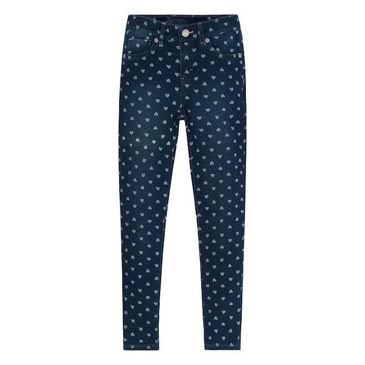 Girls 4-6x Levi's Knit French Terry Skinny Jeans, Girl's, Size: 6, Brt Blue