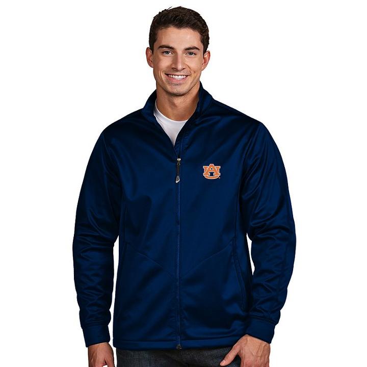 Men's Antigua Auburn Tigers Waterproof Golf Jacket, Size: Medium, Blue (navy)